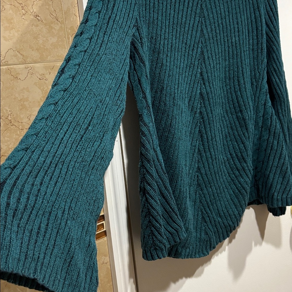 Style & Co. Forest Green Ribbed Sweater - Picture 4 of 4